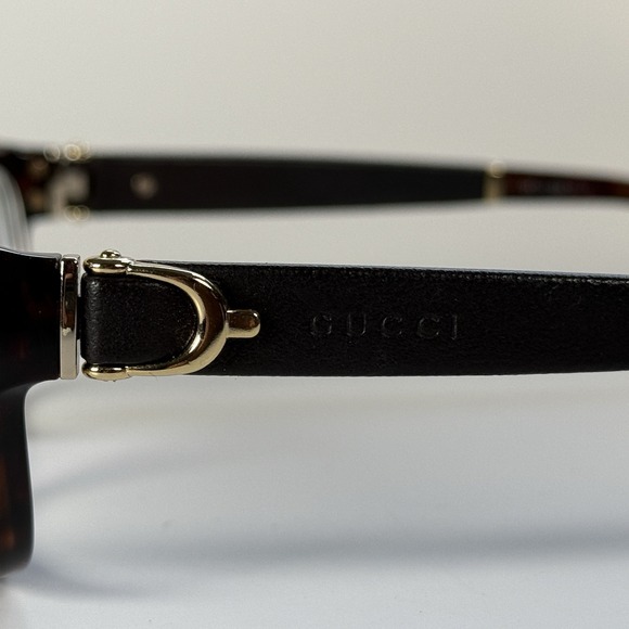 Gucci GG 3639 OXW Eyeglasses Frames Only Havana/Leather/Gold Buckle 53-16-135‎ - Picture 4 of 16